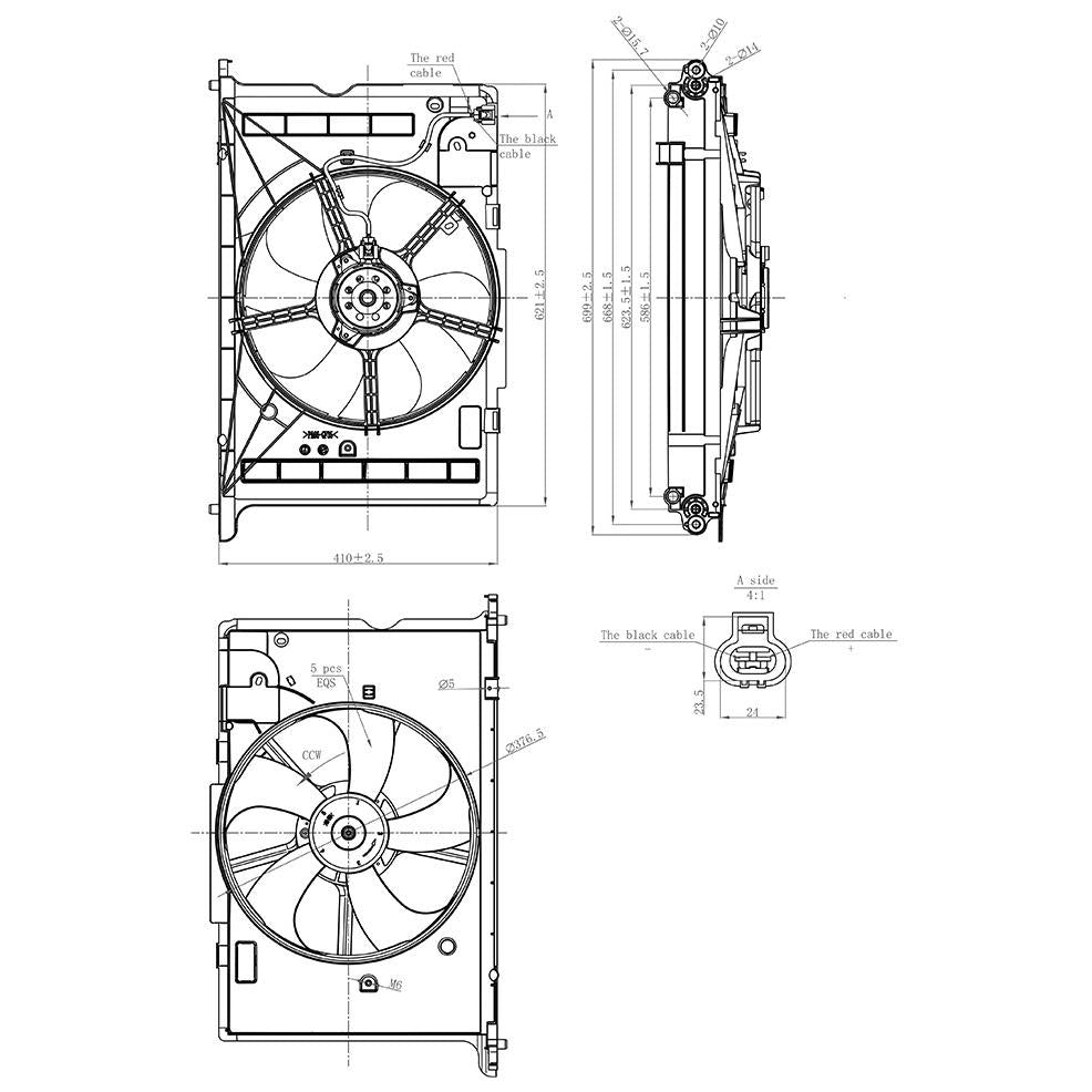 Eletroventilador - Gauss - GE1044 - (4)