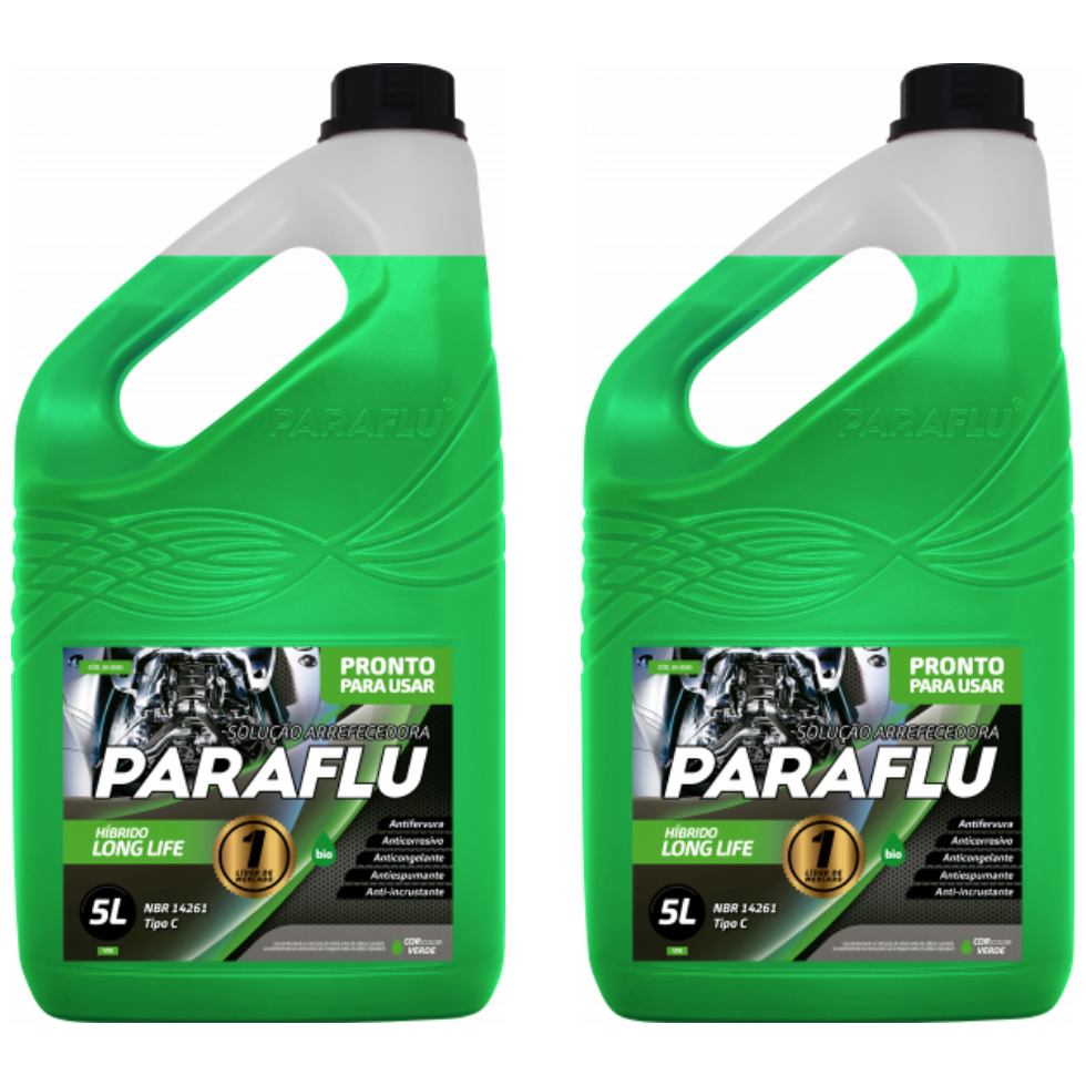 Kit 10 Litros Aditivo Radiador Verde Pronto para Uso - (1)