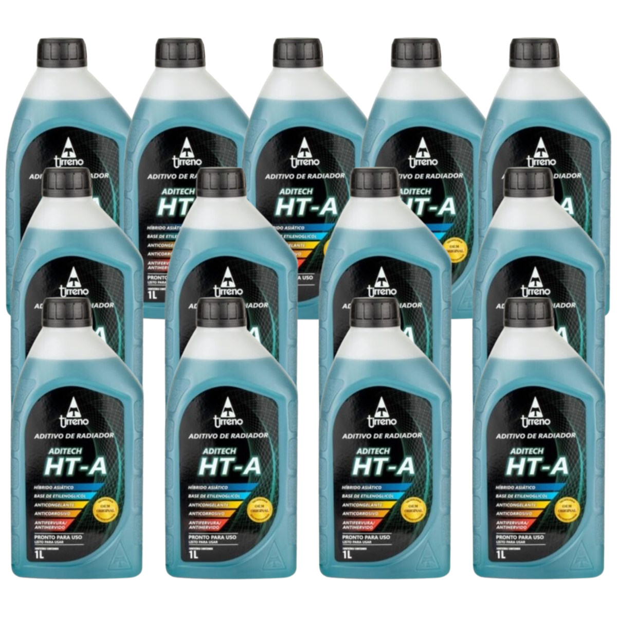 Kit 13 Litros Aditivo Radiador Azul Pronto para Uso - (1)