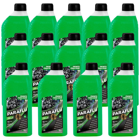 Kit 14 Litros Aditivo Radiador Pronto Para Uso Paraflu Bio Híbrido Verde - (1)