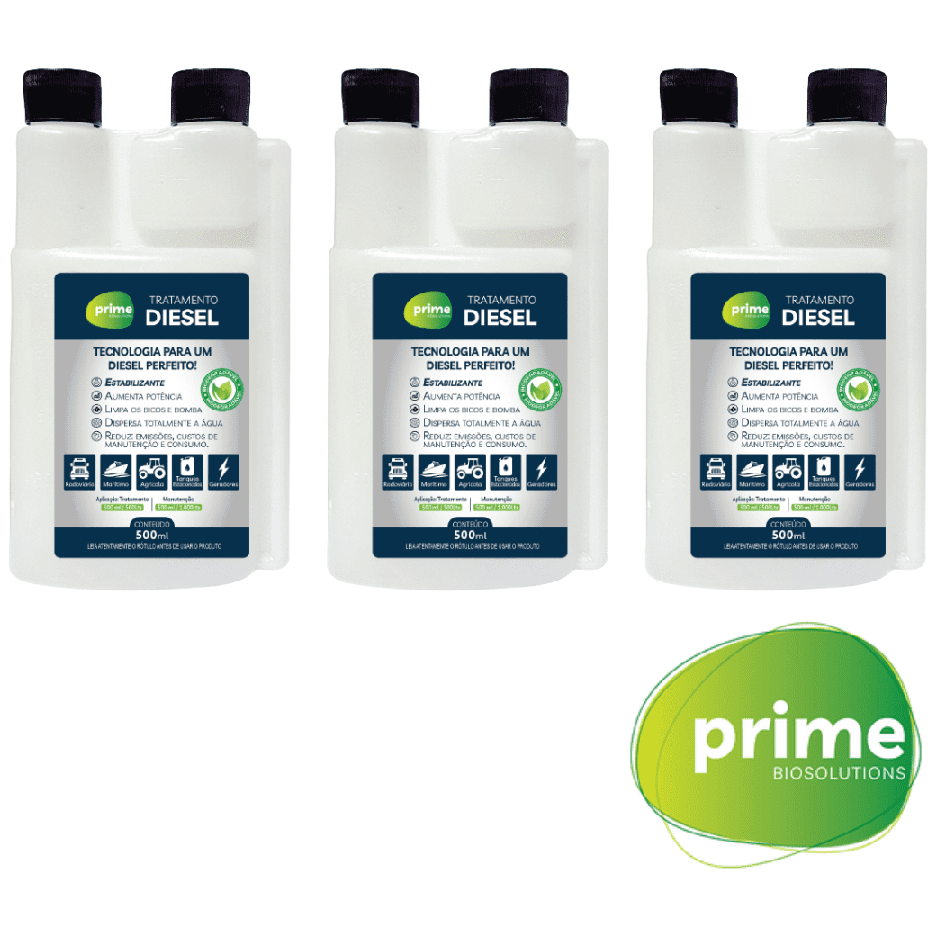 Kit 3 Uni Aditivo De Tratamento Para Diesel Prime Biosolutions - (1)