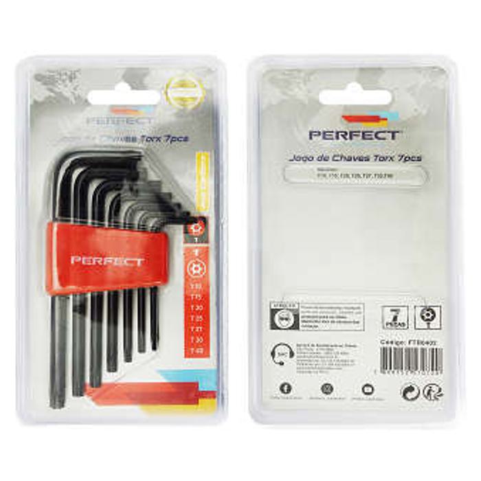 Kit Ferramenta Jogo Chave Torque 7Pcs - Perfect - FTR0402 - (1)