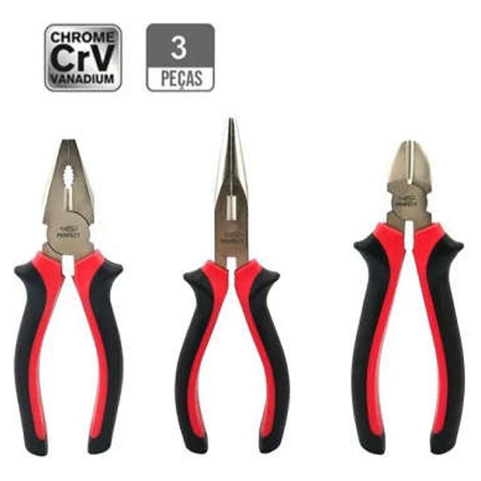 Kit Ferramenta Jogo De Alicate 3Pcs - Perfect - FTR0103 - (1)