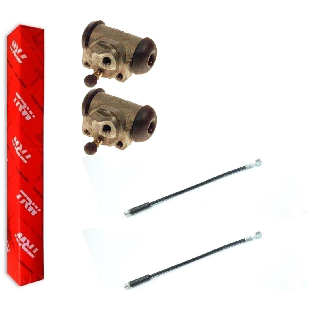 Kit Freio Traseiro Cilindro de Roda e Flexível - TRW - RCCR01420 - RPFX00770 - (1)