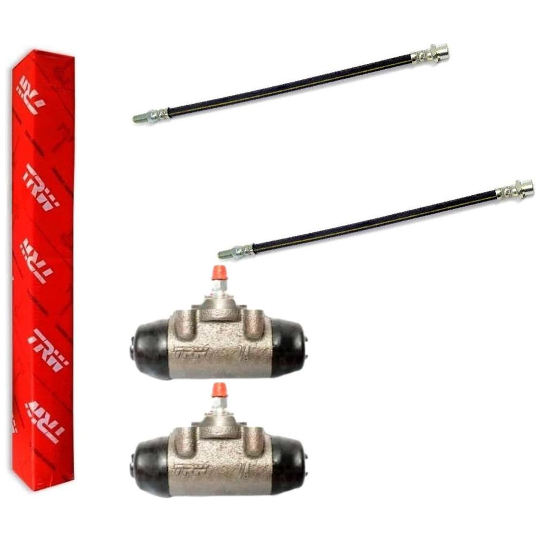 Kit Freio Traseiro Cilindro de Roda e Flexível - TRW - RCCR03010 - RPFX06870 - (1)