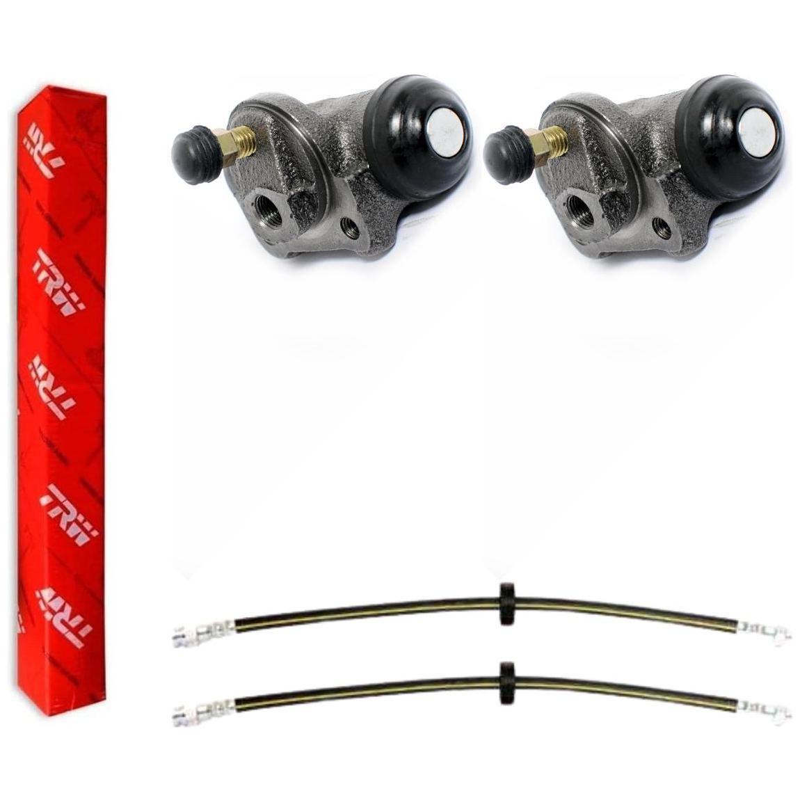 Kit Freio Traseiro Cilindro de Roda e Flexível - TRW - RCCR02120 - RPFX06180 - (1)