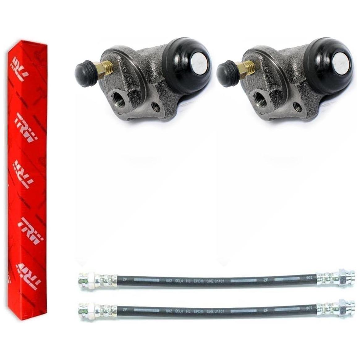 Kit Freio Traseiro Cilindro de Roda e Flexível - TRW - RCCR02120 - RPFX00080 - (1)