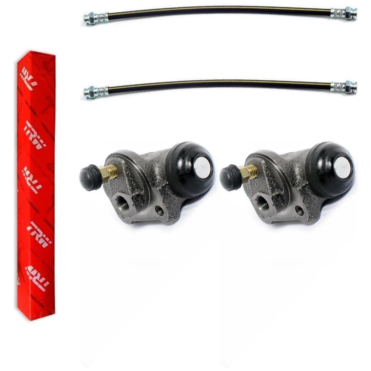 Kit Freio Traseiro Cilindro de Roda e Flexível - TRW - RCCR02120 - RPFX06300 - (1)
