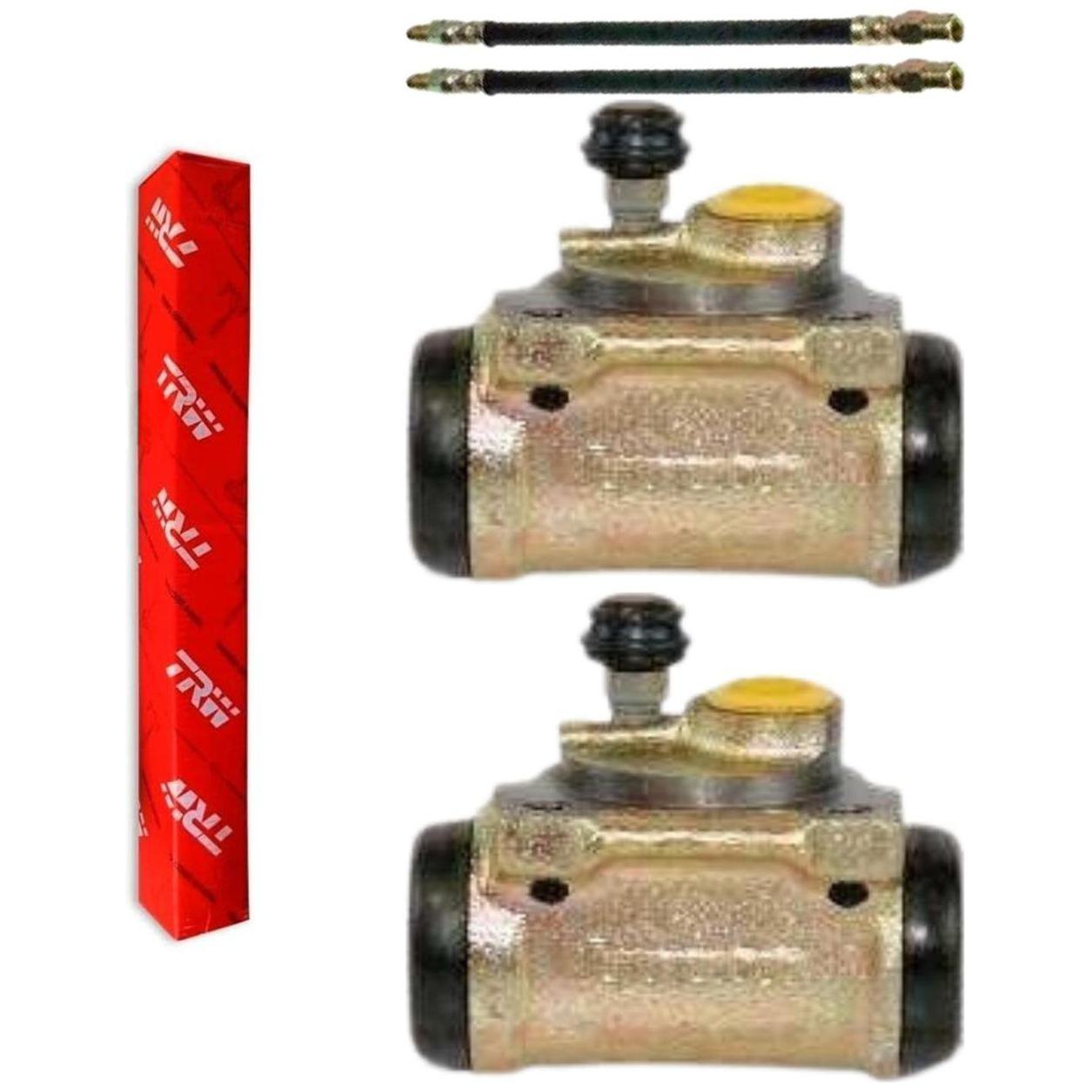 Kit Freio Traseiro Cilindro de Roda e Flexível - TRW - RCCR02950 - RPFX01550 - (1)
