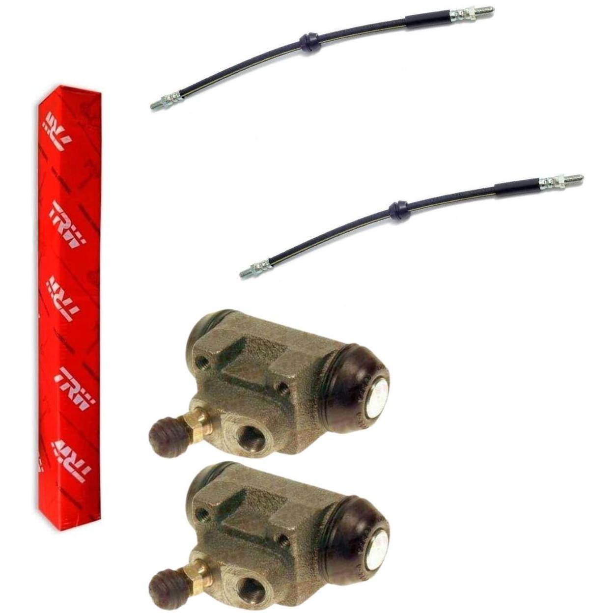 Kit Freio Traseiro Cilindro de Roda e Flexível - TRW - RCCR01283 - RPFX00260 - (1)