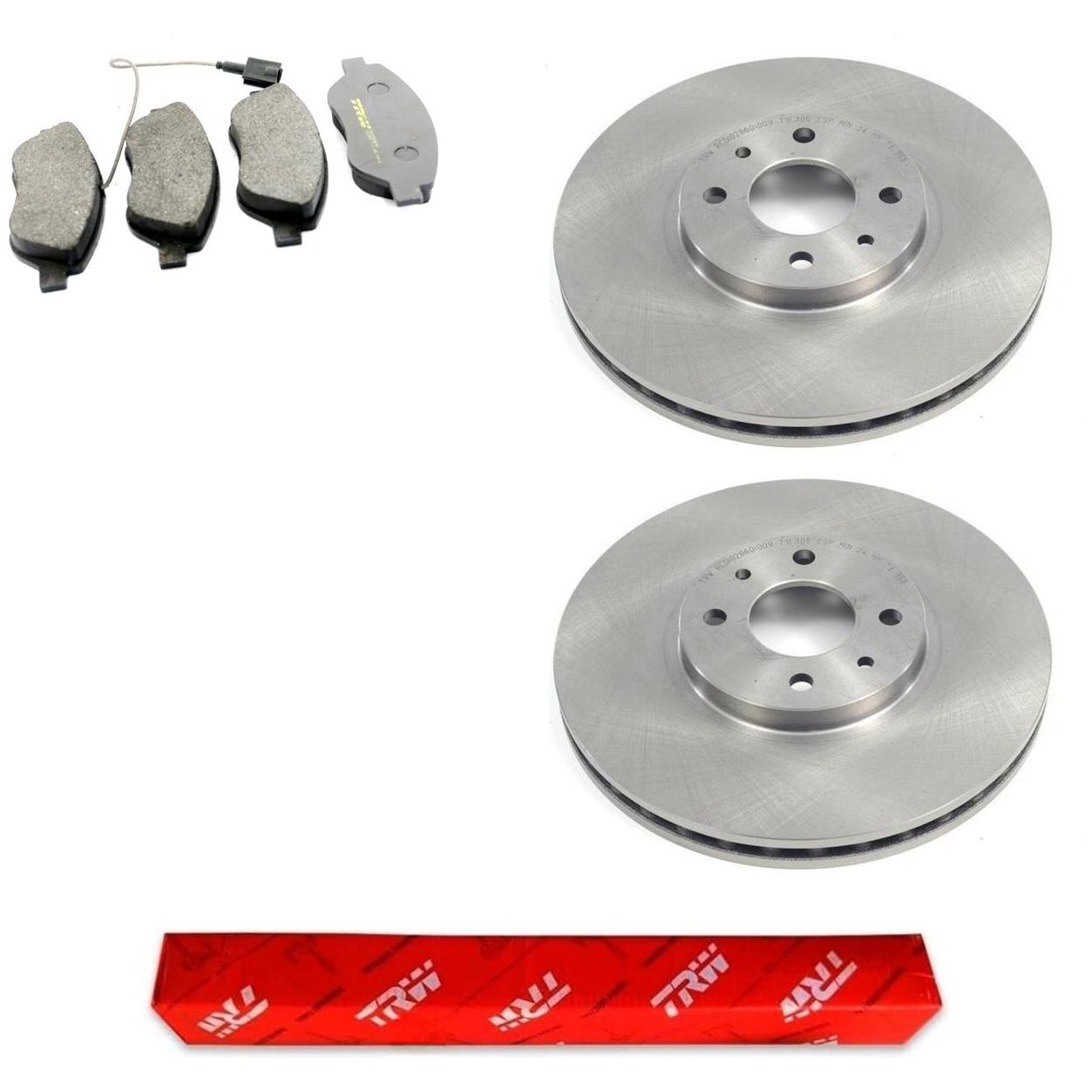 Kit Pastilha e Disco Dianteiro - TRW - RCDI02860 - RCPT09590 - (1)