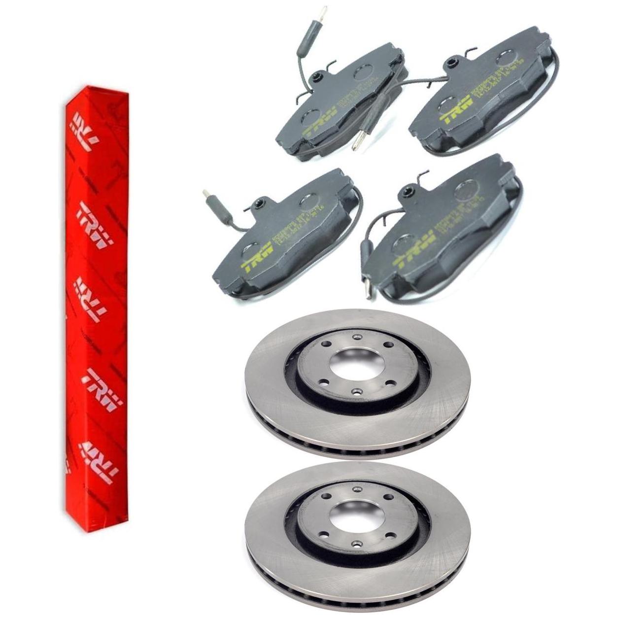 Kit Pastilha e Disco Dianteiro - TRW - RCDI01370 - RCPT08670 - (1)