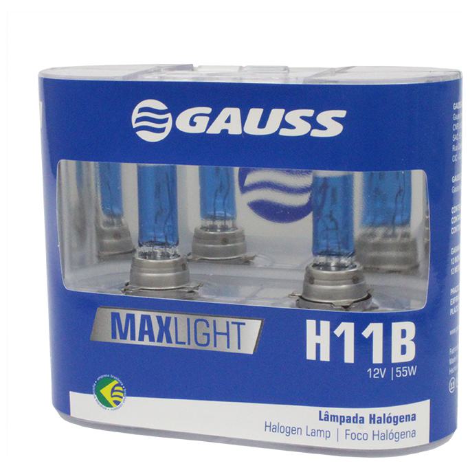 Lâmpada H11B 55W 12V MaxLight - Gauss - GL113 H11B - (2)