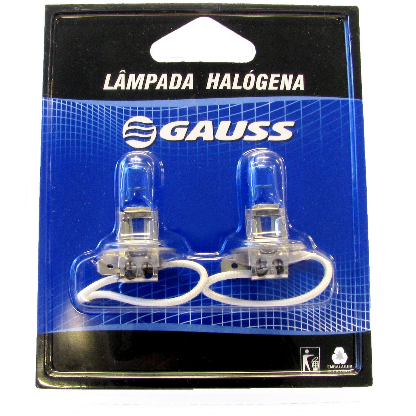 Par Lâmpada H3 55W 12V MaxLight - Gauss - GL57 H3 - (1)