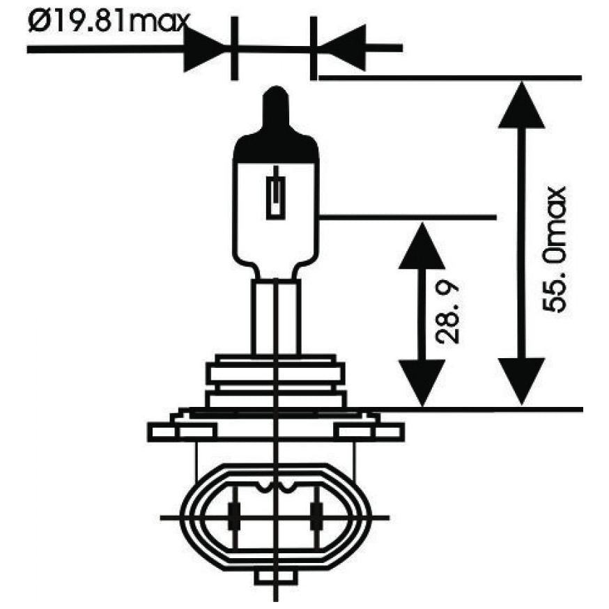 Lâmpada Halogena H11 24V 70W Bba2 Max Light - Gauss - GL131H11 - (3)