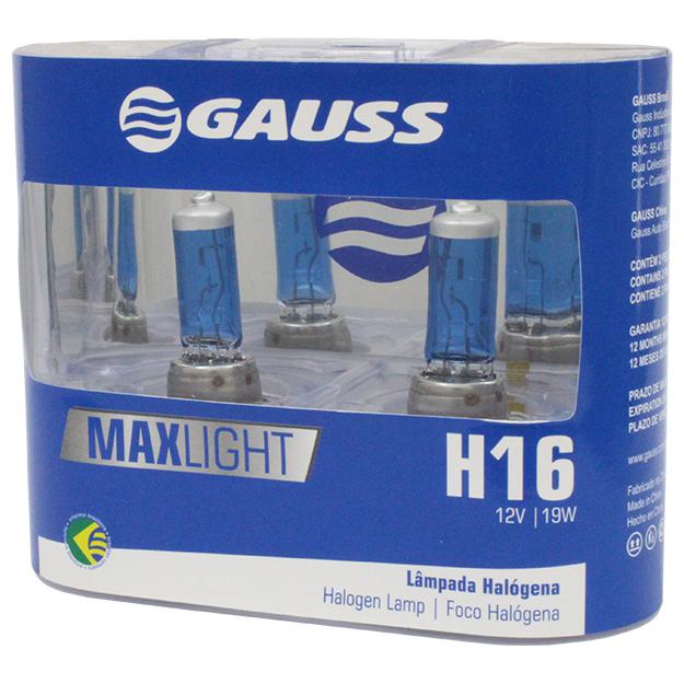 Lâmpada Halogena H16 12V 19W Bba2 Max Light - Gauss - GL117H16 - (2)