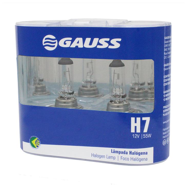 Lâmpada Halogena H7 12V 55W Bba2 Incolor - Gauss - GL144H7 - (2)