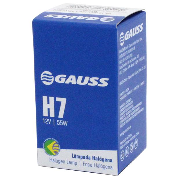 Lâmpada Halogena H7 12V 55W C1 Incolor - Gauss - GL19H7 - (2)