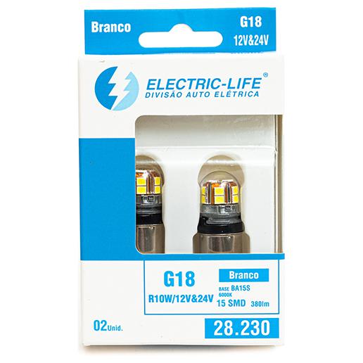 Lâmpada Led G18/R10W 2.8W Branca - Electric-Life - 28230 - (2)