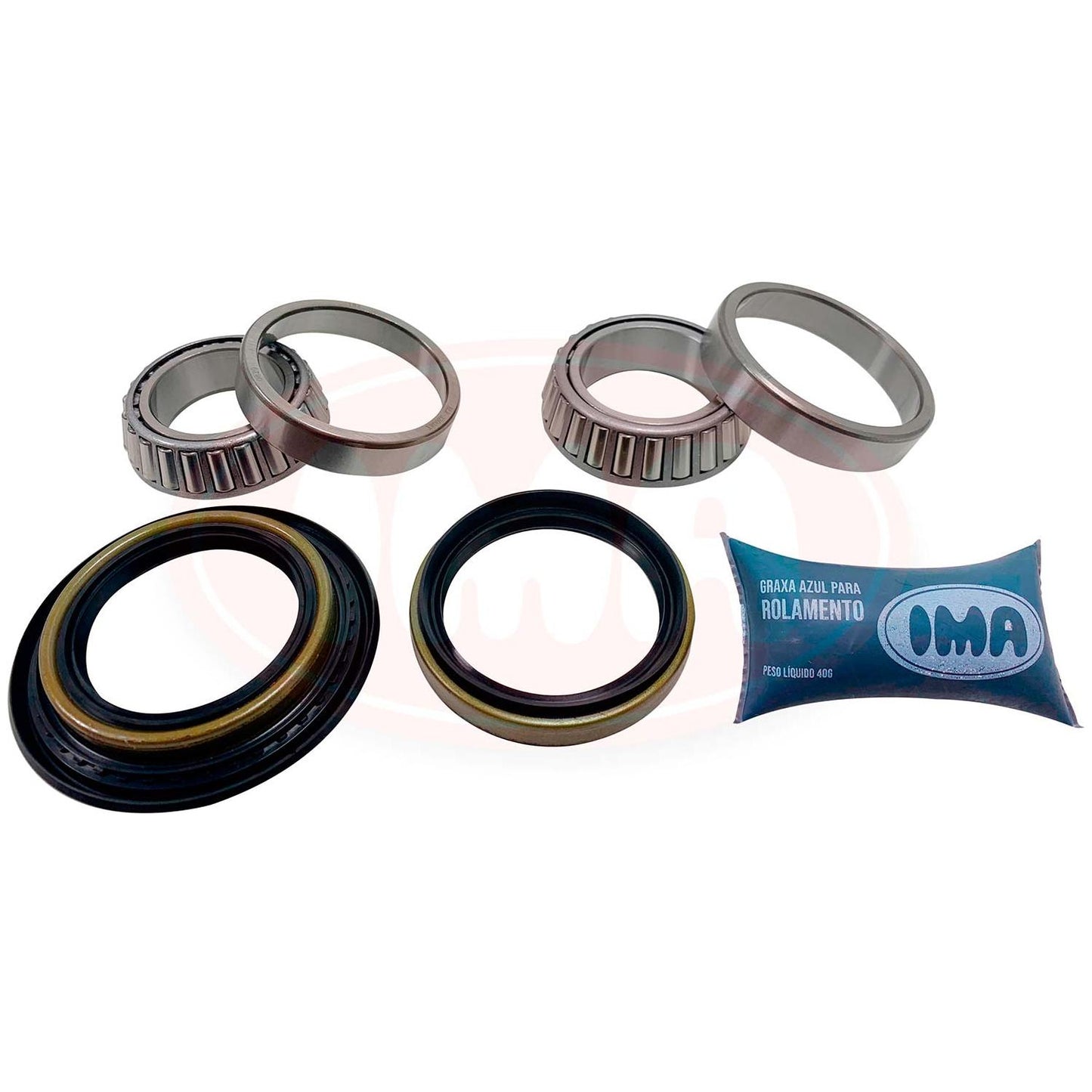 Par Kit Rolamento Roda Dianteira - IMA - ALK-600 - (1)