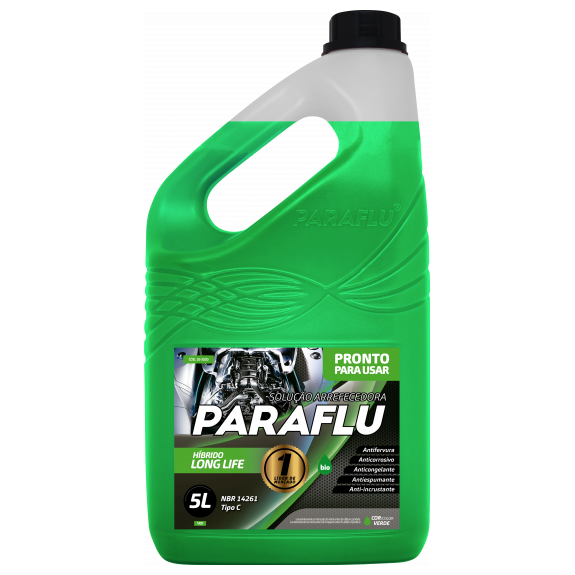 Aditivo para Radiador Verde Bio Híbrido Pronto para Uso 5 Litros - Paraflu - 10-3030 - (1)