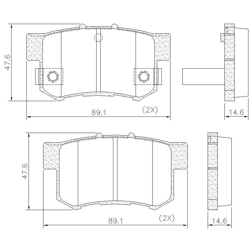 Pastilha de Freio Traseiro - Fras-le - PD/554 - (3)