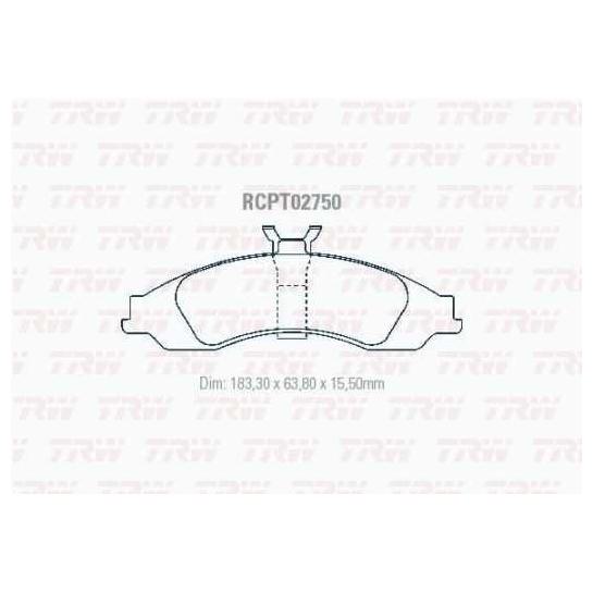 Kit Disco e Pastilha Dianteira - TRW - RCPT02750 - RCDI02970 - (2)