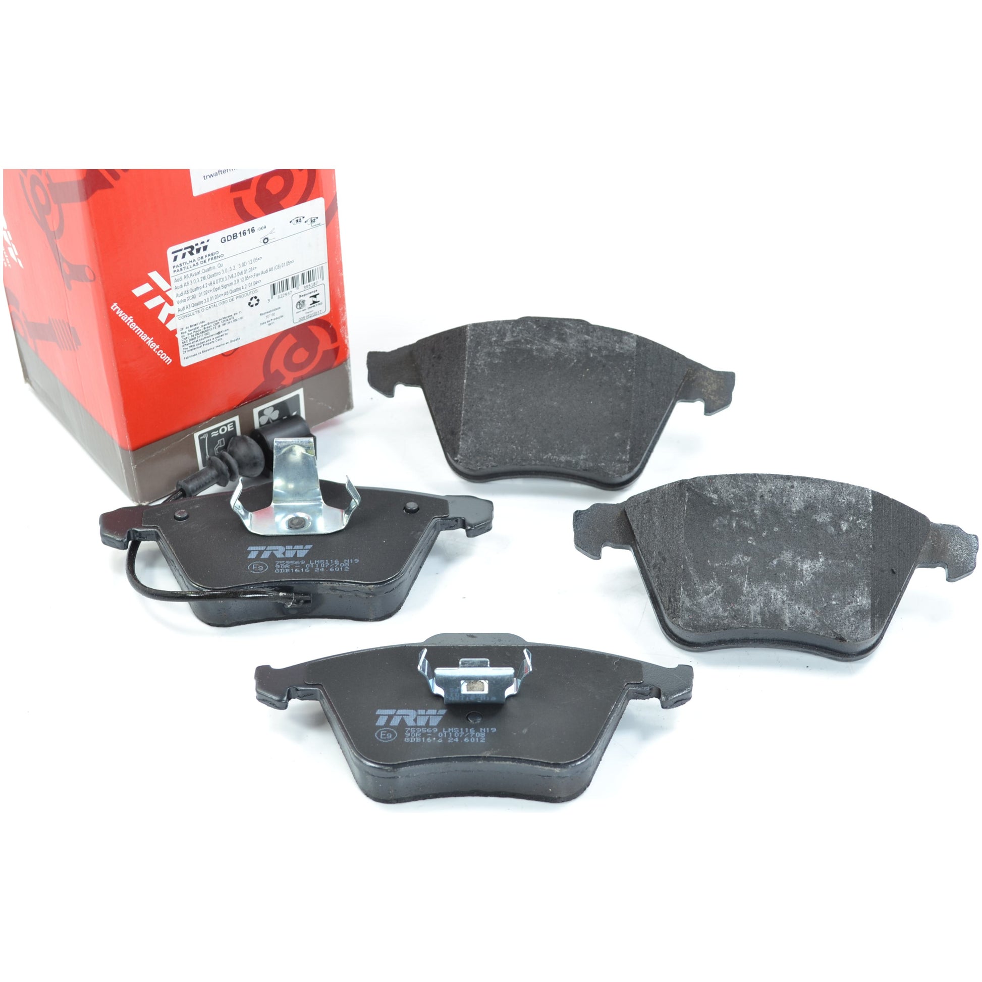 Pastilhas Freio Antirruído com Sensor - TRW - GDB1616 - (1)