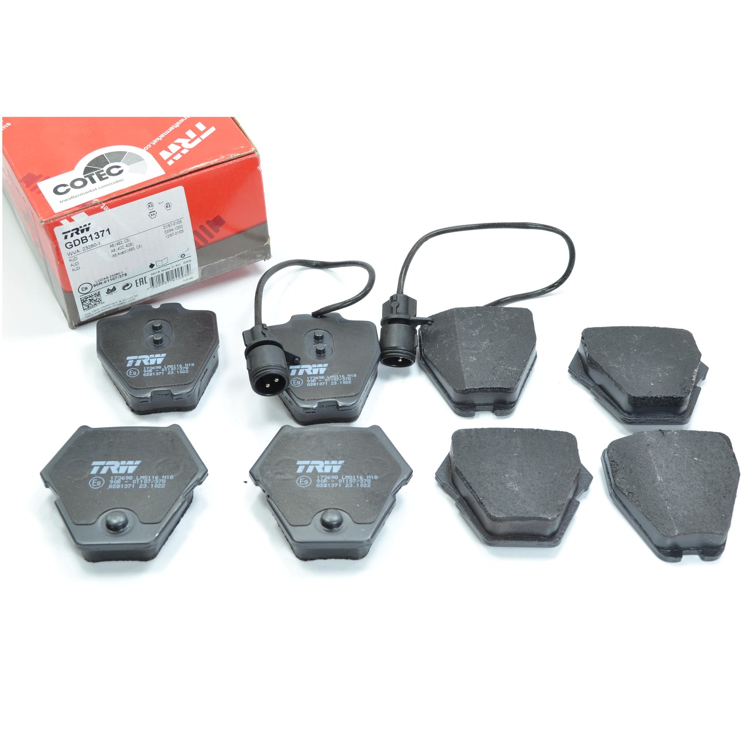 Pastilhas Freio Dianteira Antirruído com Sensor - TRW - GDB1371 - (1)