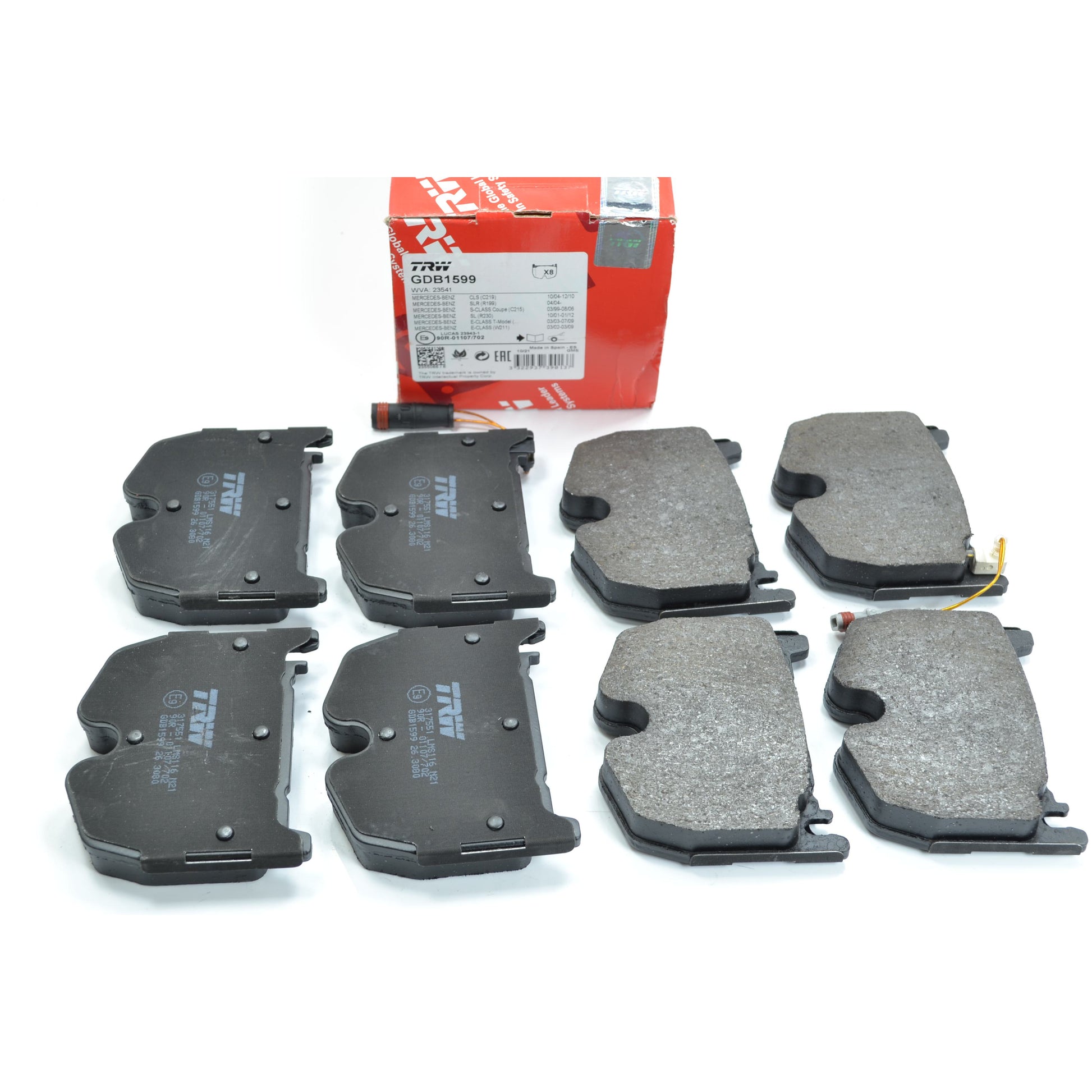 Pastilhas Freio Dianteira Antirruído com Sensor - TRW - GDB1599 - (1)