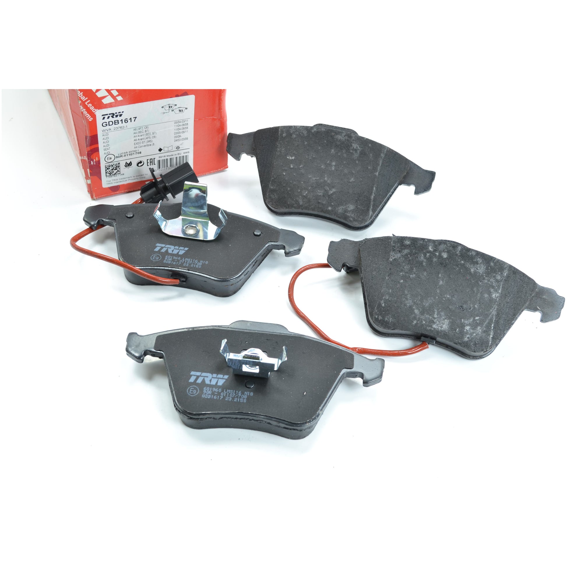 Pastilhas Freio Dianteira Antirruído com Sensor - TRW - GDB1617 - (1)