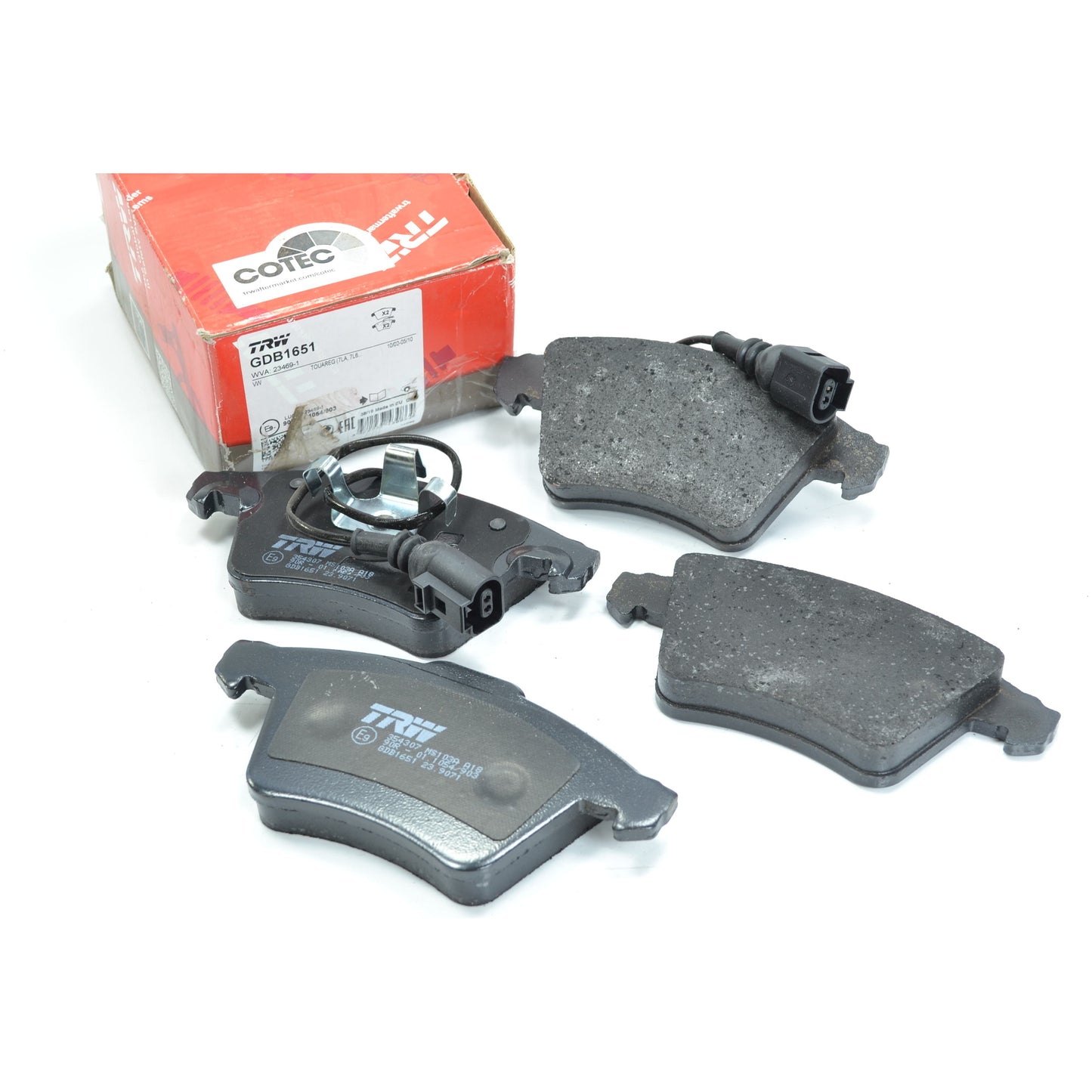 Pastilhas Freio Dianteira Antirruído com Sensor - TRW - GDB1651 - (1)