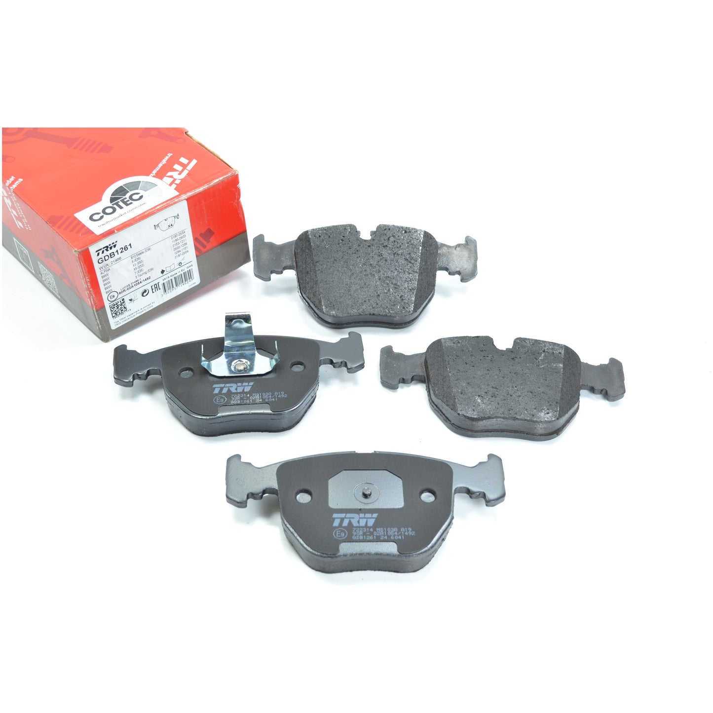 Pastilhas Freio Dianteira Antirruído Cotec - TRW - GDB1261 - (1)