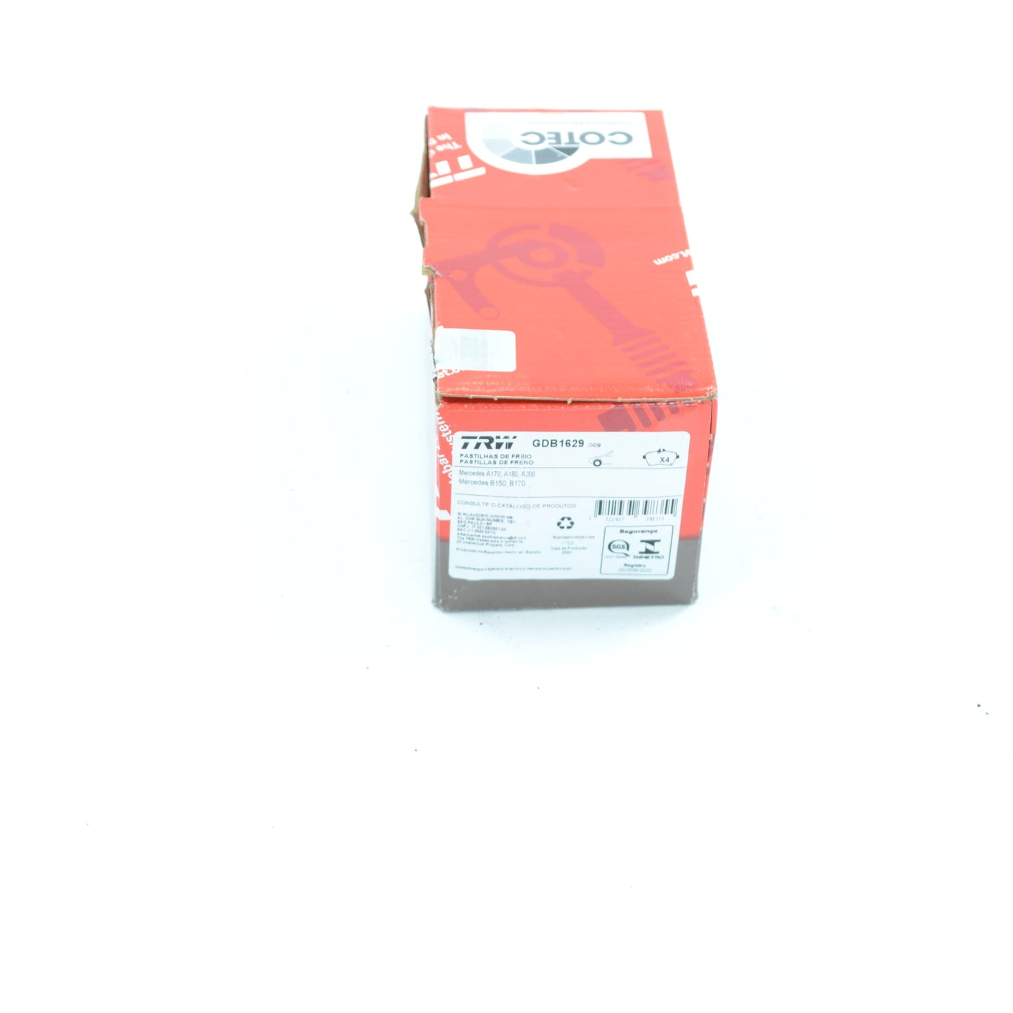 Pastilhas Freio Dianteira Antirruído Cotec - TRW - GDB1629 - (4)