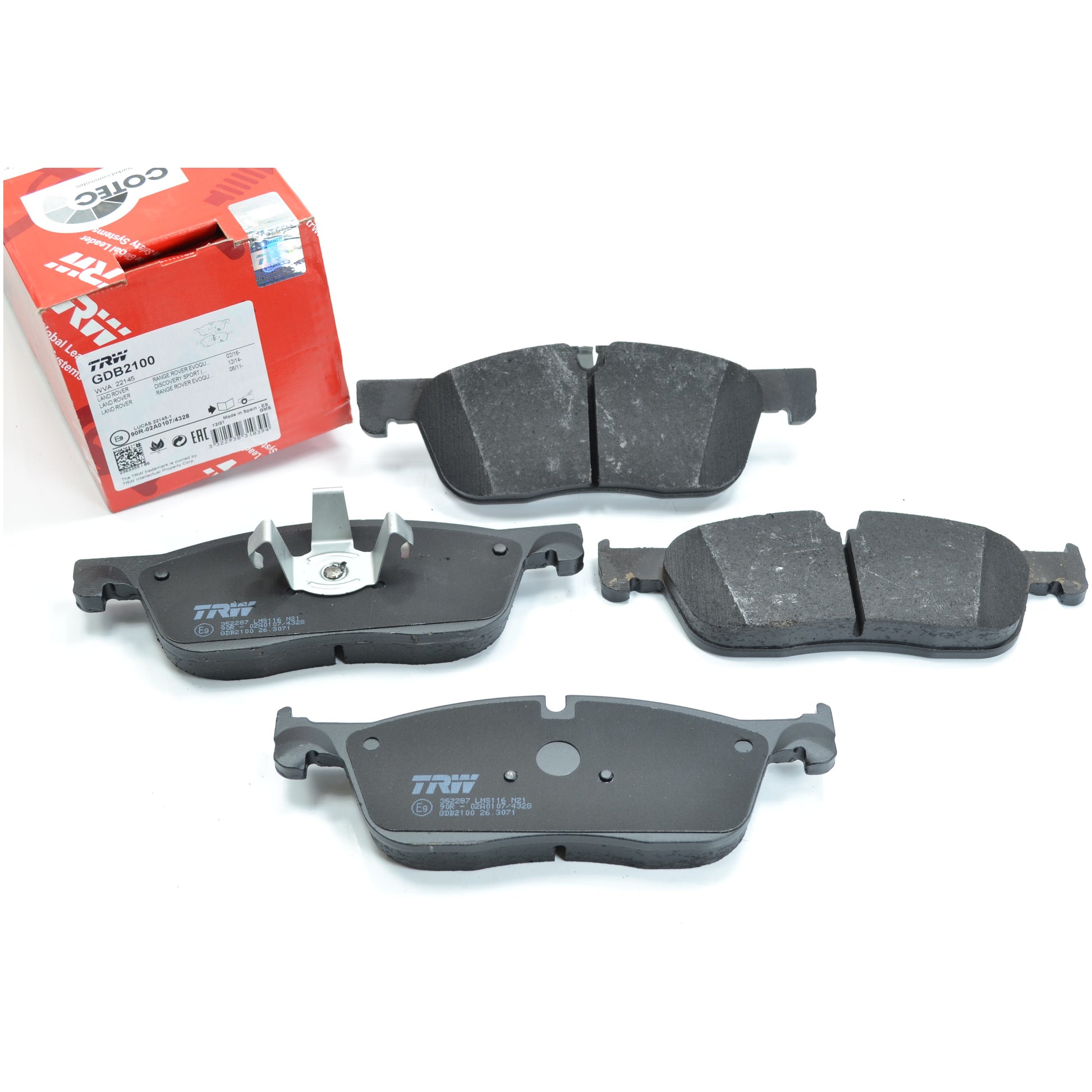 Pastilhas Freio Dianteira Antirruído Cotec - TRW - GDB2100 - (1)