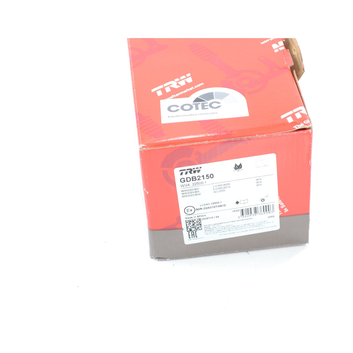 Pastilhas Freio Dianteira Antirruído Cotec - TRW - GDB2150 - (4)