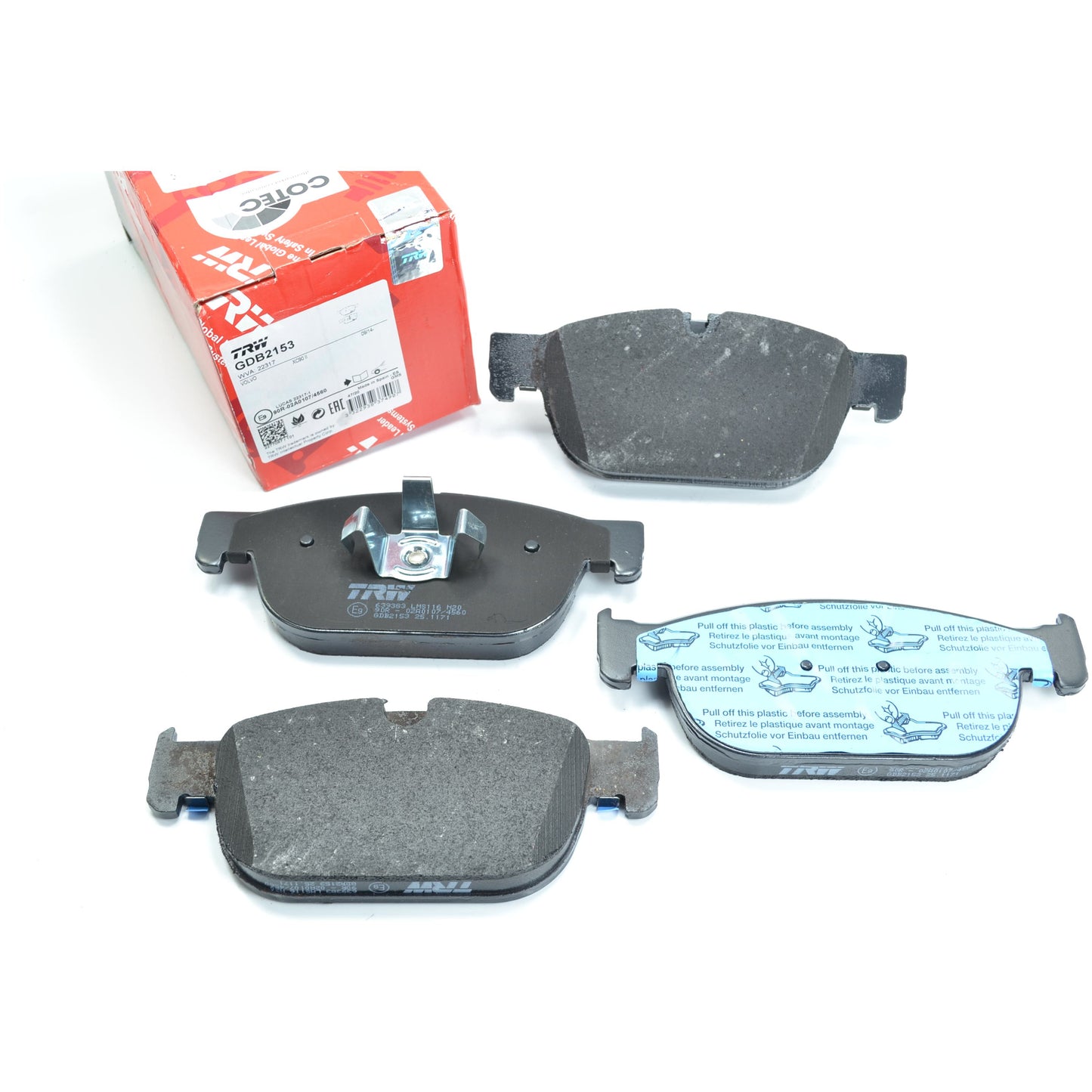 Pastilhas Freio Dianteira Antirruído Cotec - TRW - GDB2153 - (1)