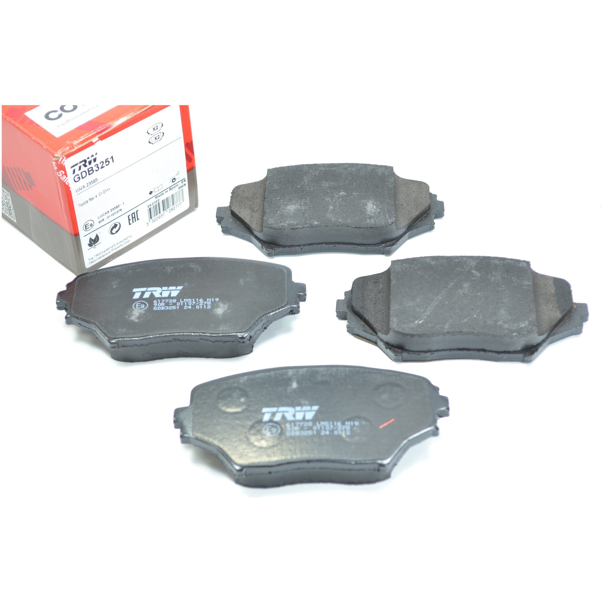 Pastilhas Freio Dianteira Antirruído Cotec - TRW - GDB3251 - (1)