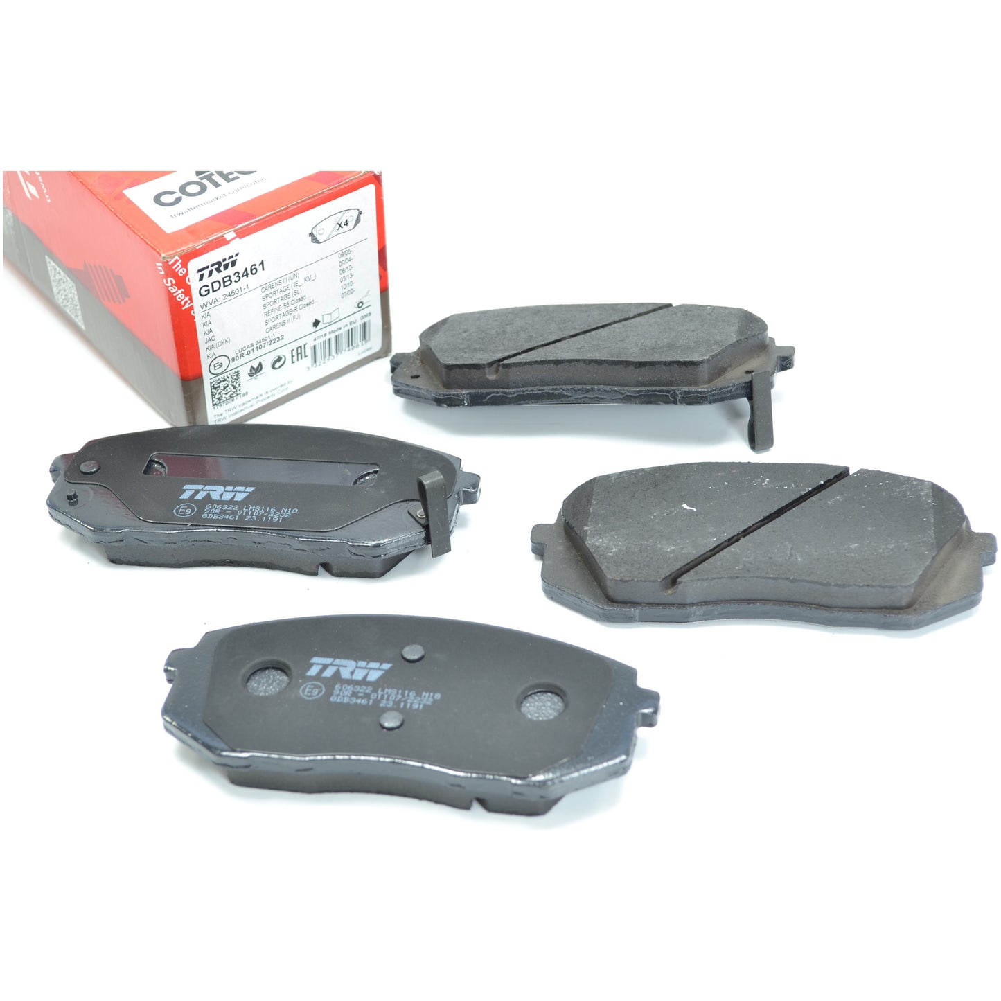Pastilhas Freio Dianteira Antirruído Cotec - TRW - GDB3461 - (1)