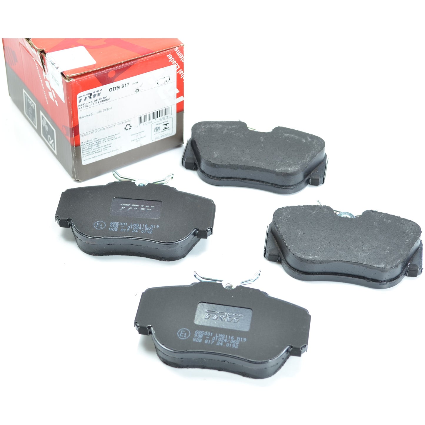 Pastilhas Freio Dianteira Antirruído Cotec - TRW - GDB817 - (1)