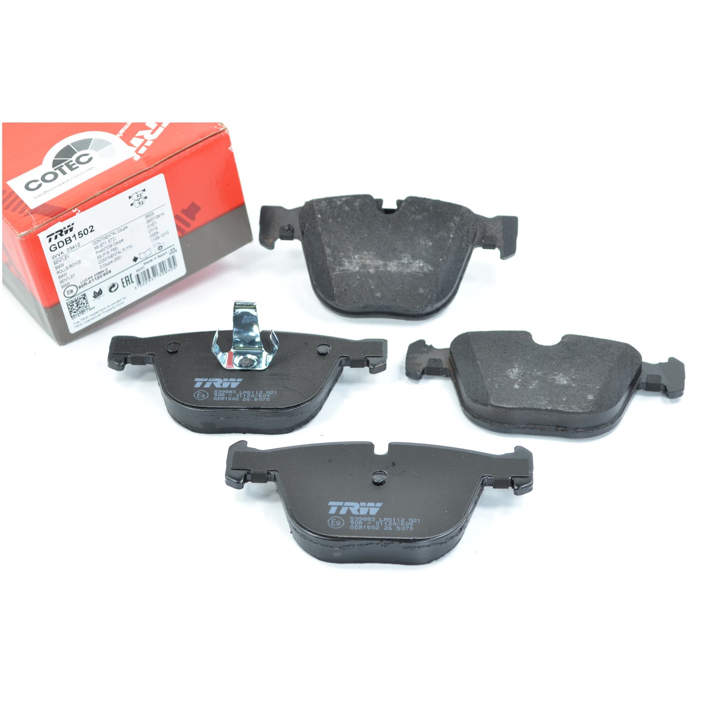 Pastilhas Freio Traseira Antirruído Cotec - TRW - GDB1502 - (1)
