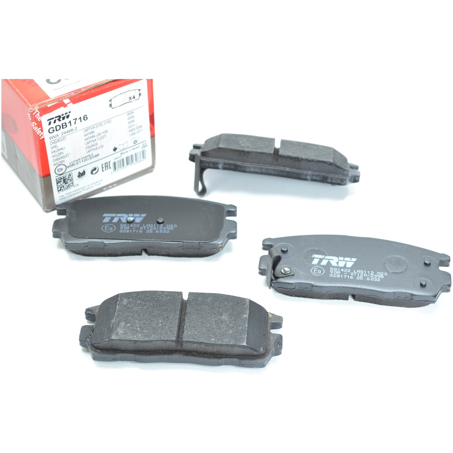 Pastilhas Freio Traseira Antirruído Cotec - TRW - GDB1716 - (1)