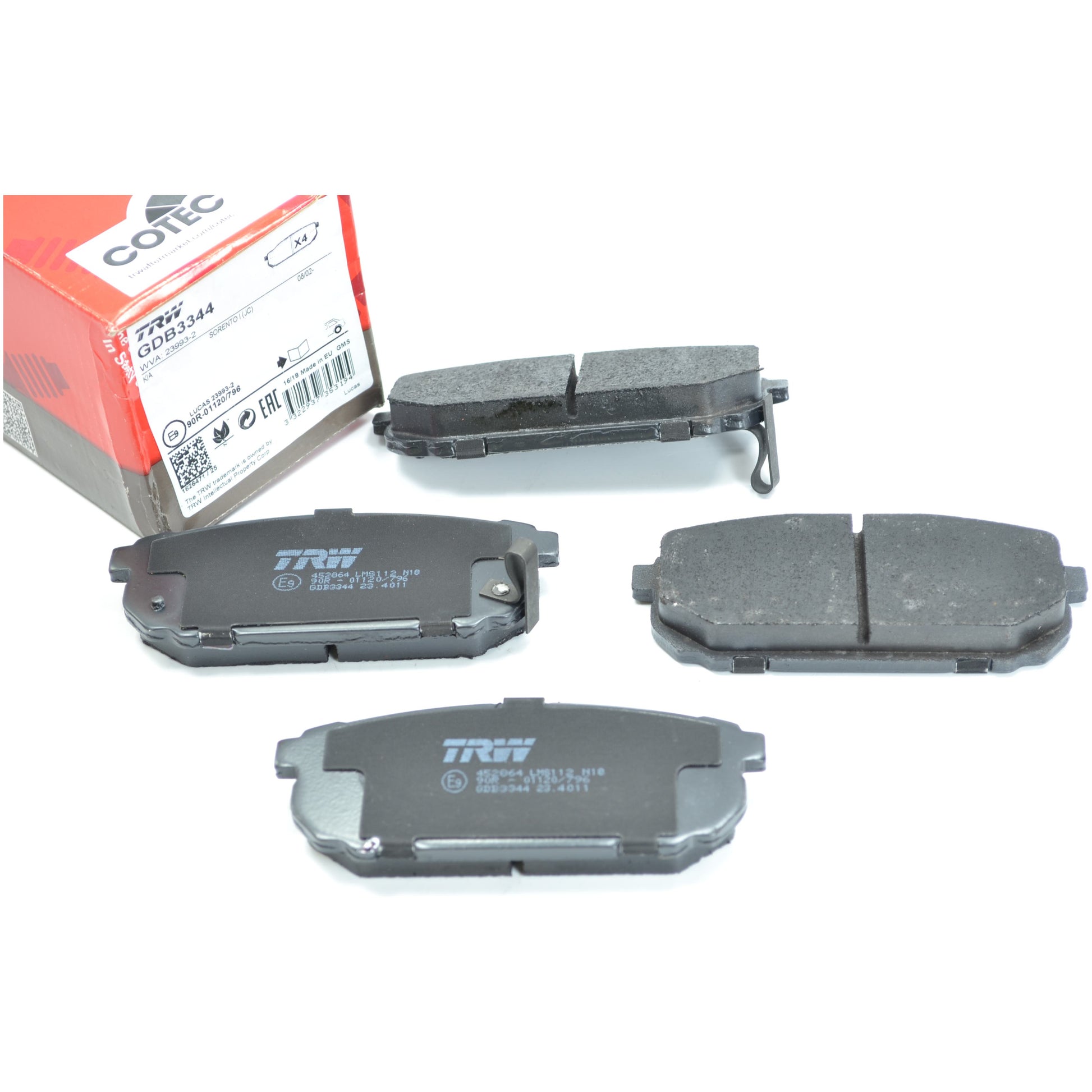 Pastilhas Freio Traseira Antirruído Cotec - TRW - GDB3344 - (1)