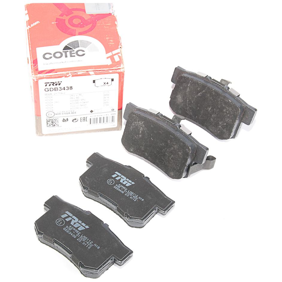 Pastilhas Freio Traseira Antirruído Cotec - TRW - GDB3438 - (1)