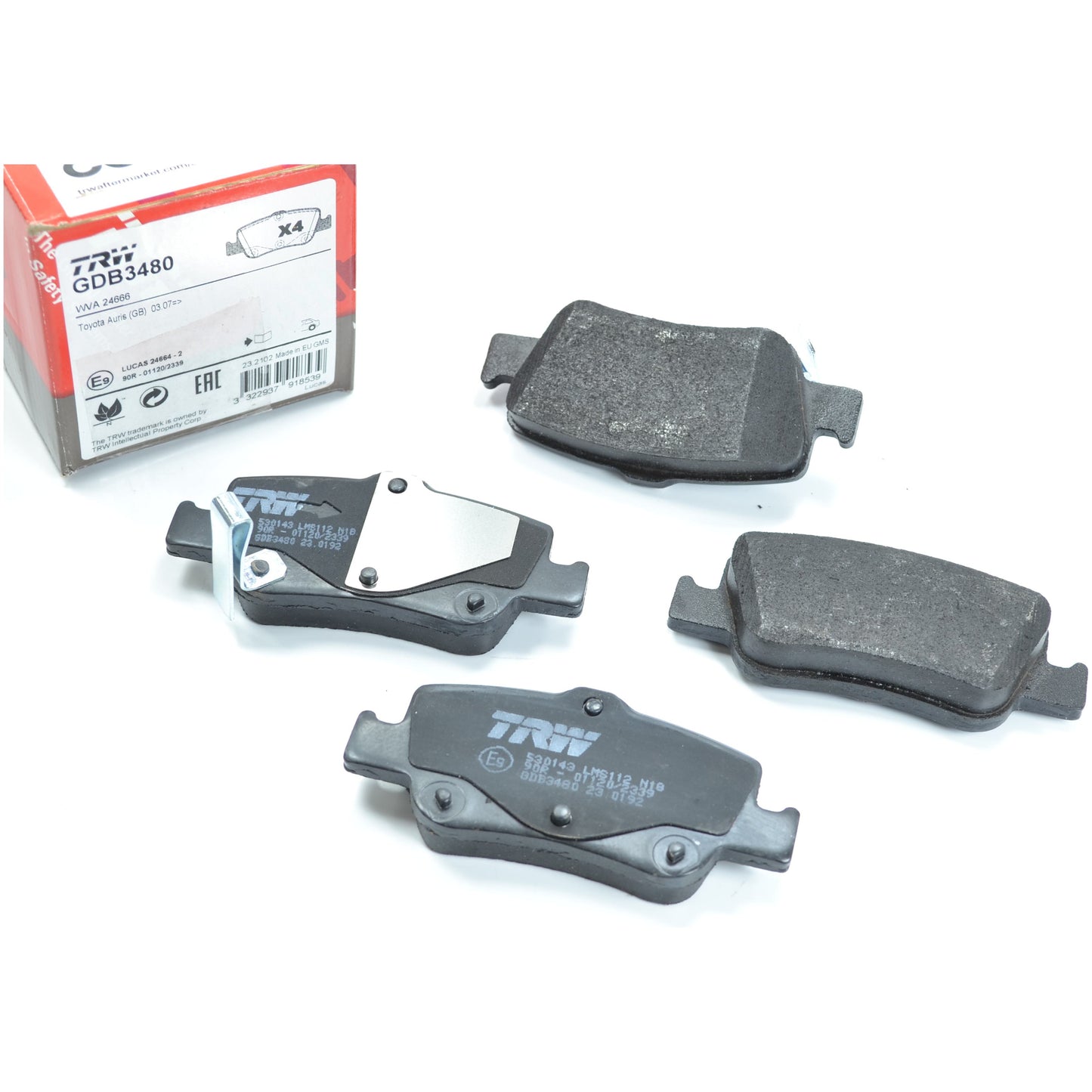 Pastilhas Freio Traseira Antirruído Cotec - TRW - GDB3480 - (1)