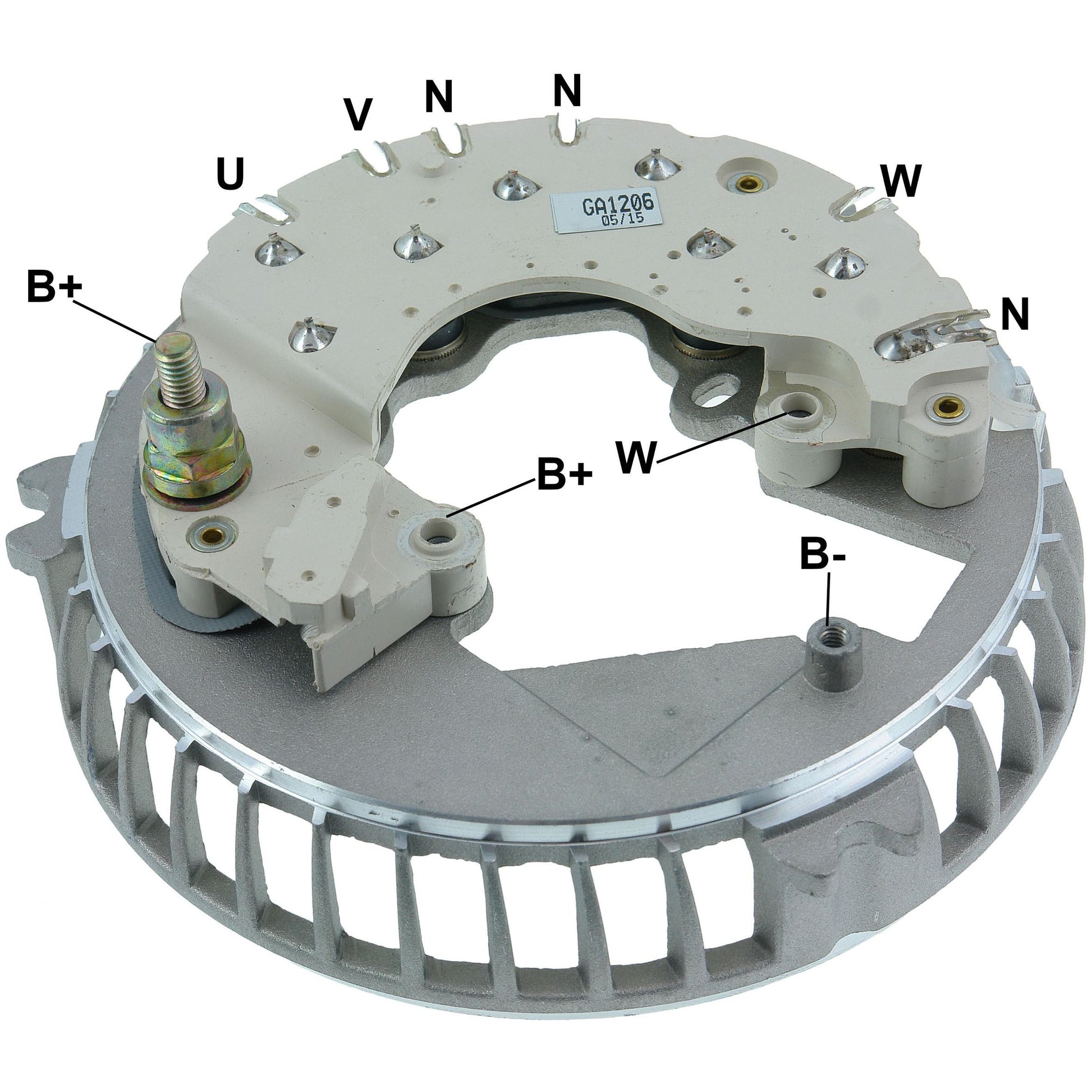 Retificador do Alternador - Gauss - GA1206 - (1)