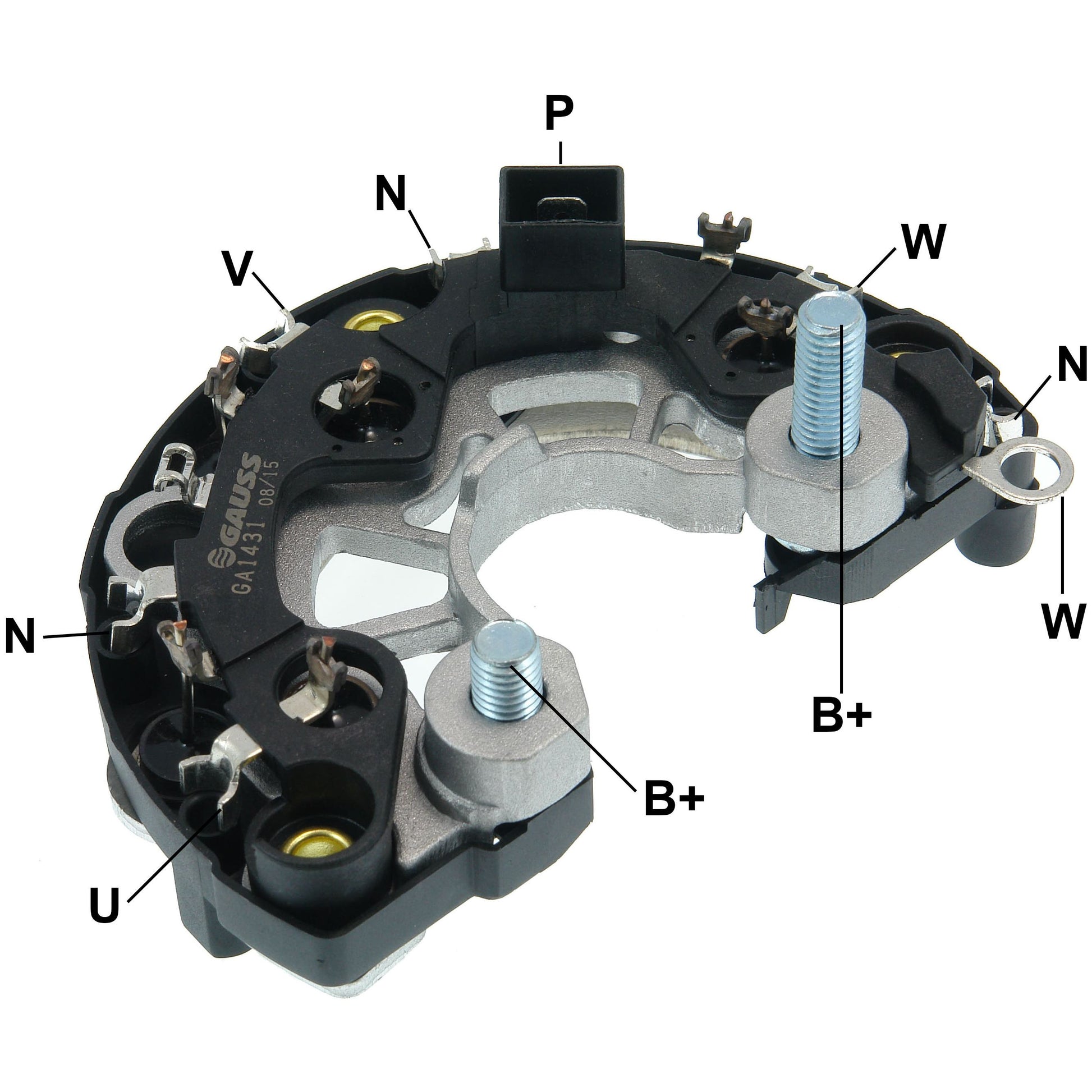 Retificador do Alternador - Gauss - GA1431 - (1)