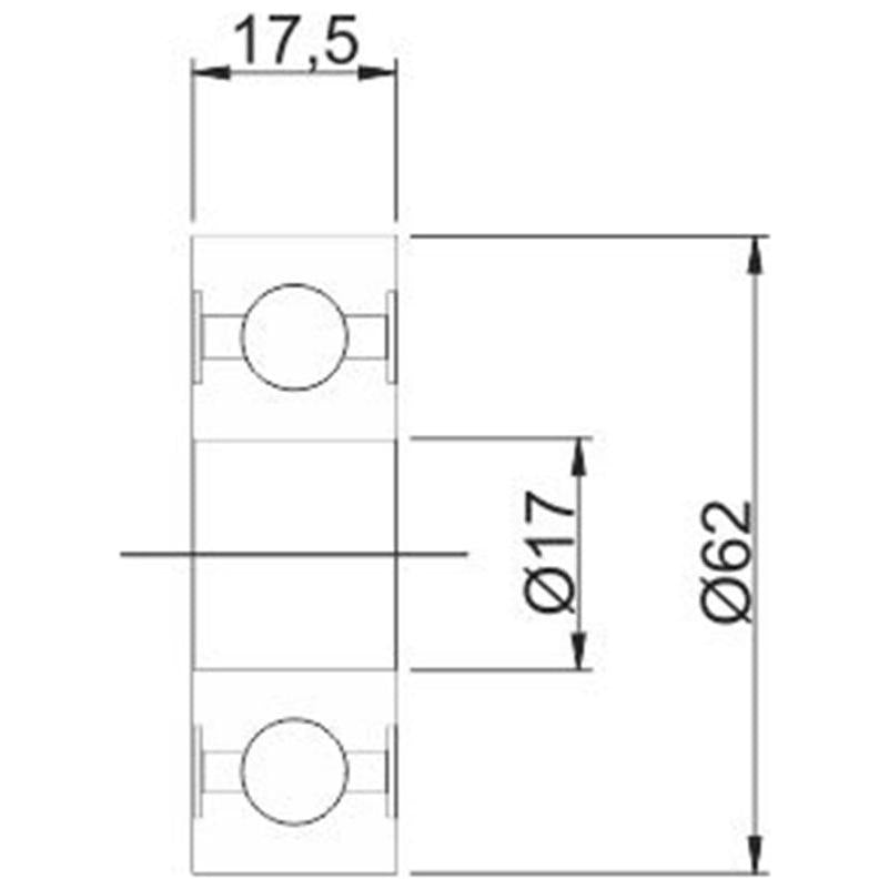 Rolamento de Esferas - Gauss - GRB17126 - (2)