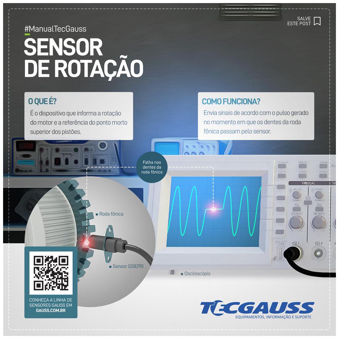 Sensor de Rotação - Gauss - GS8082 - (2)