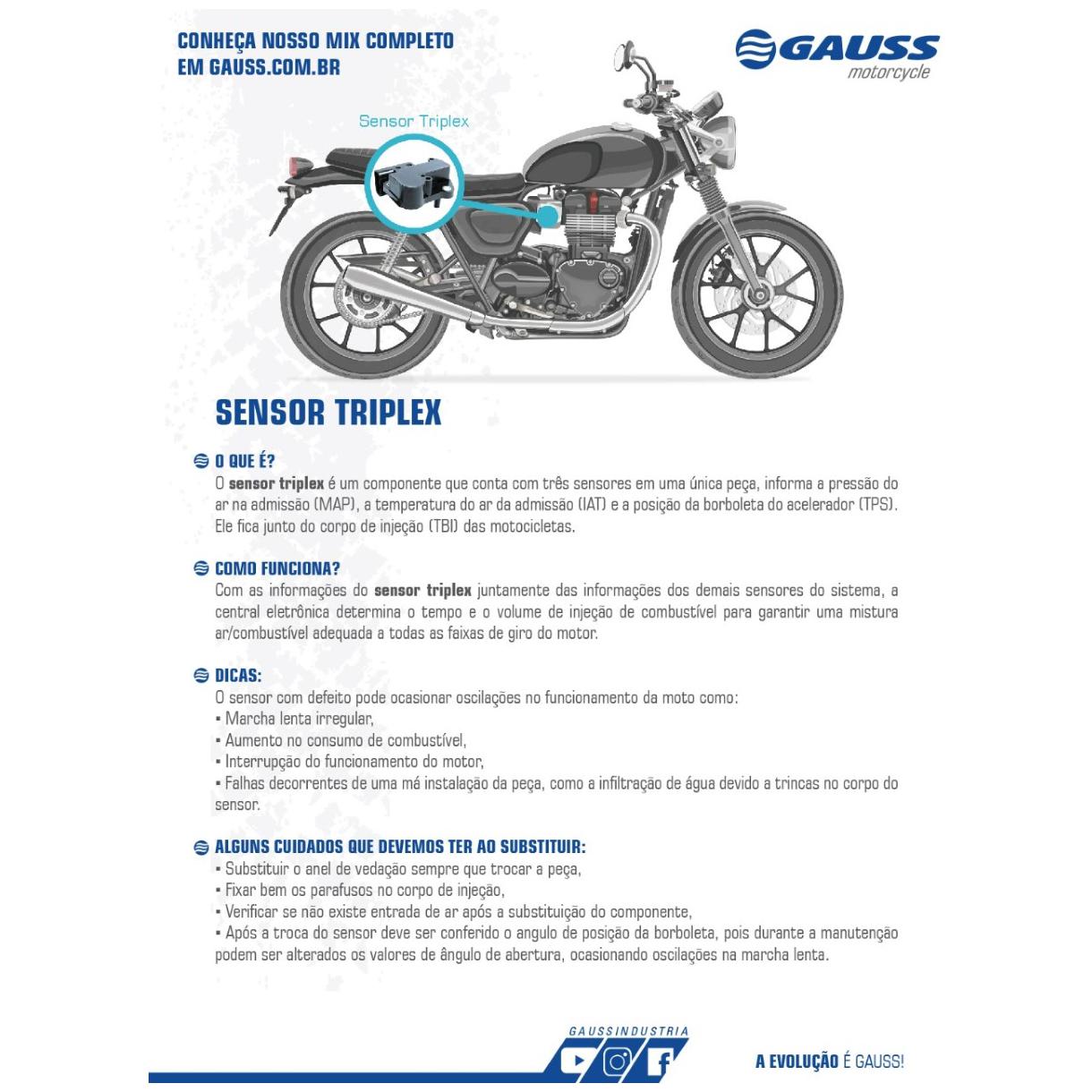 Sensor Híbrido para Moto - Gauss - GM19005 - (2)